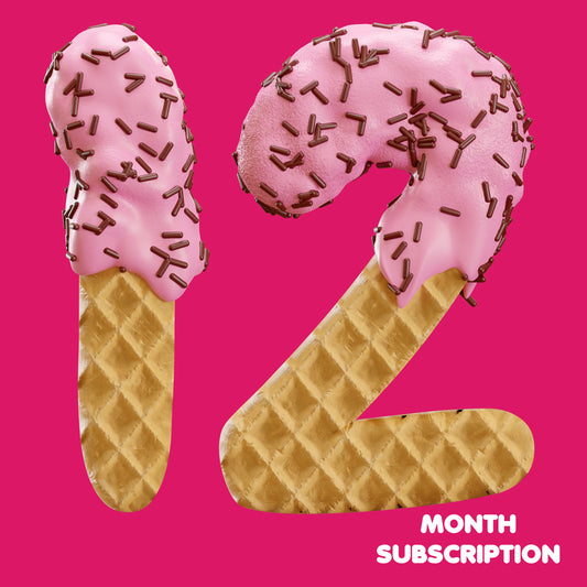 12 Month Subscription - Ice Cream Flavors of the Month Club