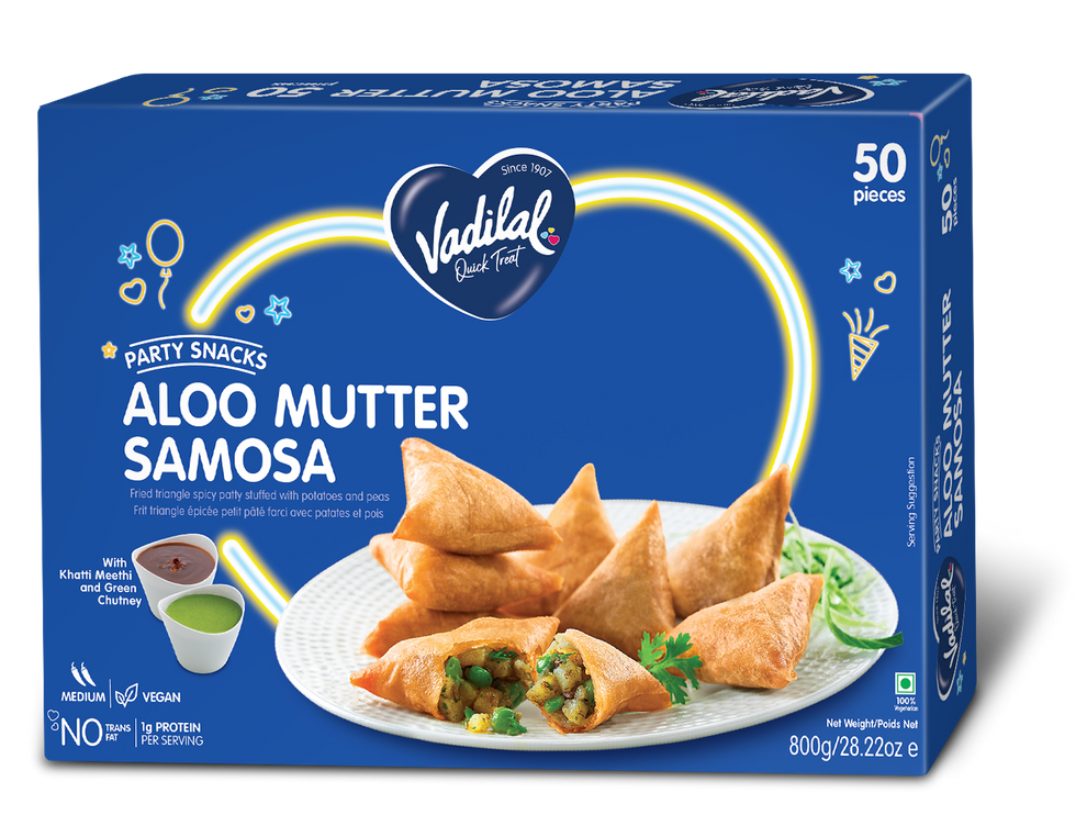 Aloo Mutter Samosa – Vadilal Quick Treat