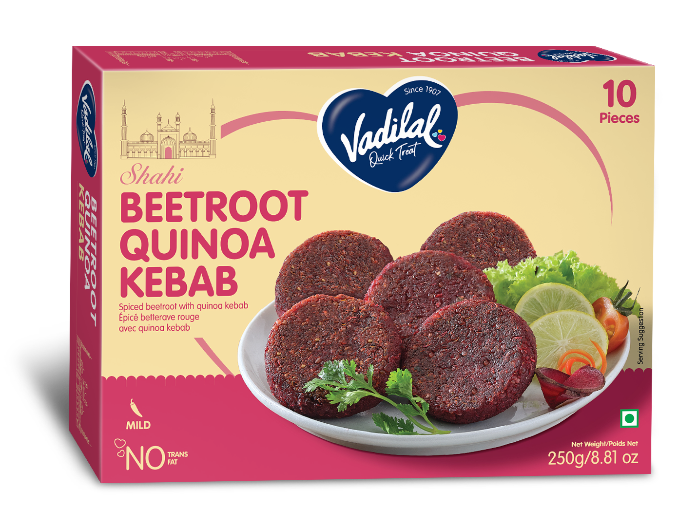 Beetroot Quinoa Kebab