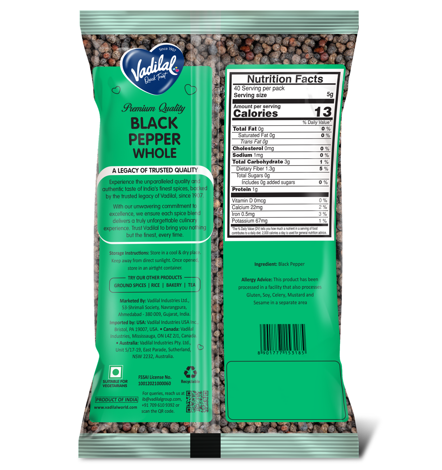 Black Pepper Whole