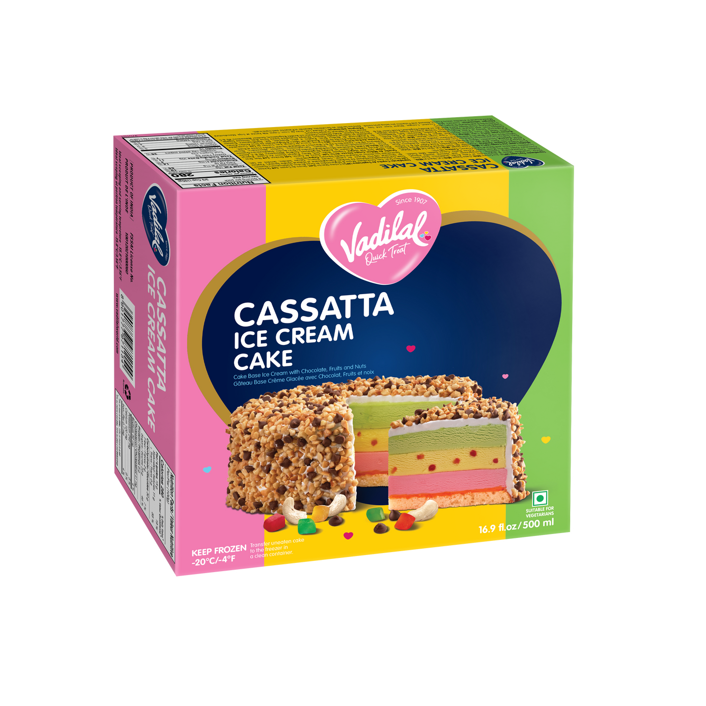 Cassatta Ice Cream Cake