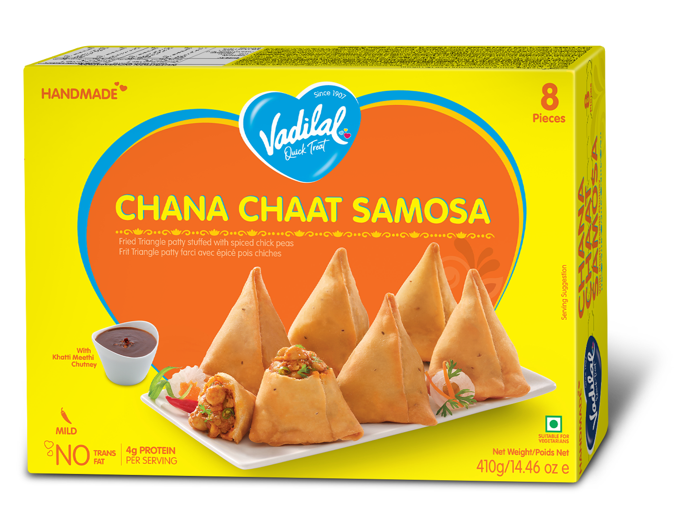 Chana Chaat Samosa
