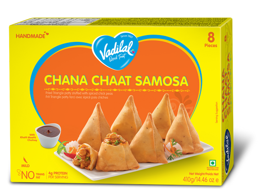 Chana Chaat Samosa