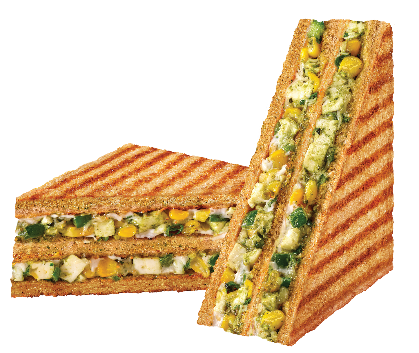 Cheese Corn Capsicum Sandwich