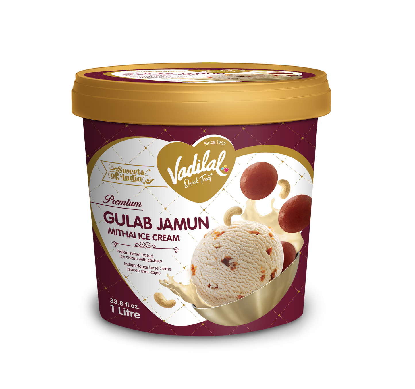 Gulab Jamun Ice cream