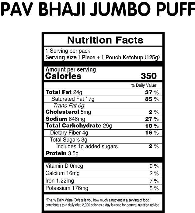 Pav Bhaji Jumbo Puff