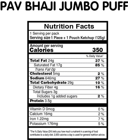 Pav Bhaji Jumbo Puff