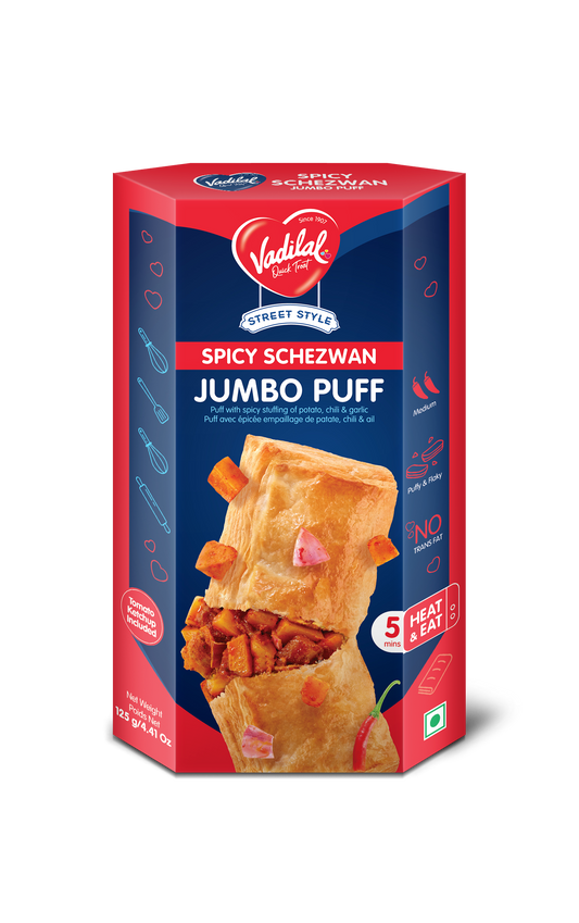 Spicy Schezwan Jumbo Puff