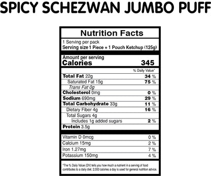 Spicy Schezwan Jumbo Puff