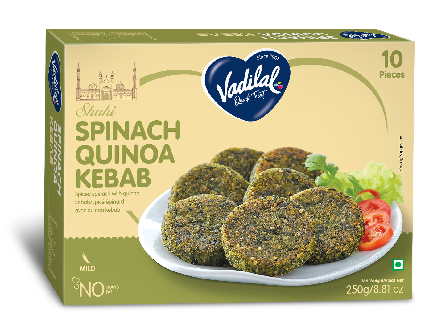 Spinach Quinoa Kebab