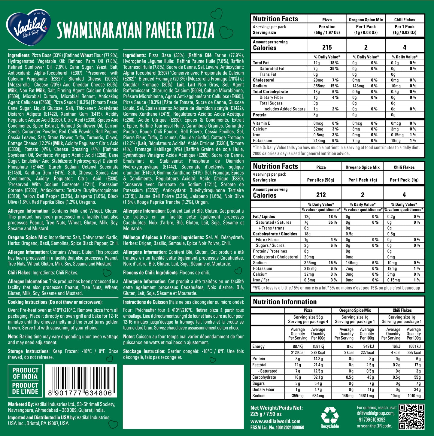 Swaminarayan Paneer Pizza