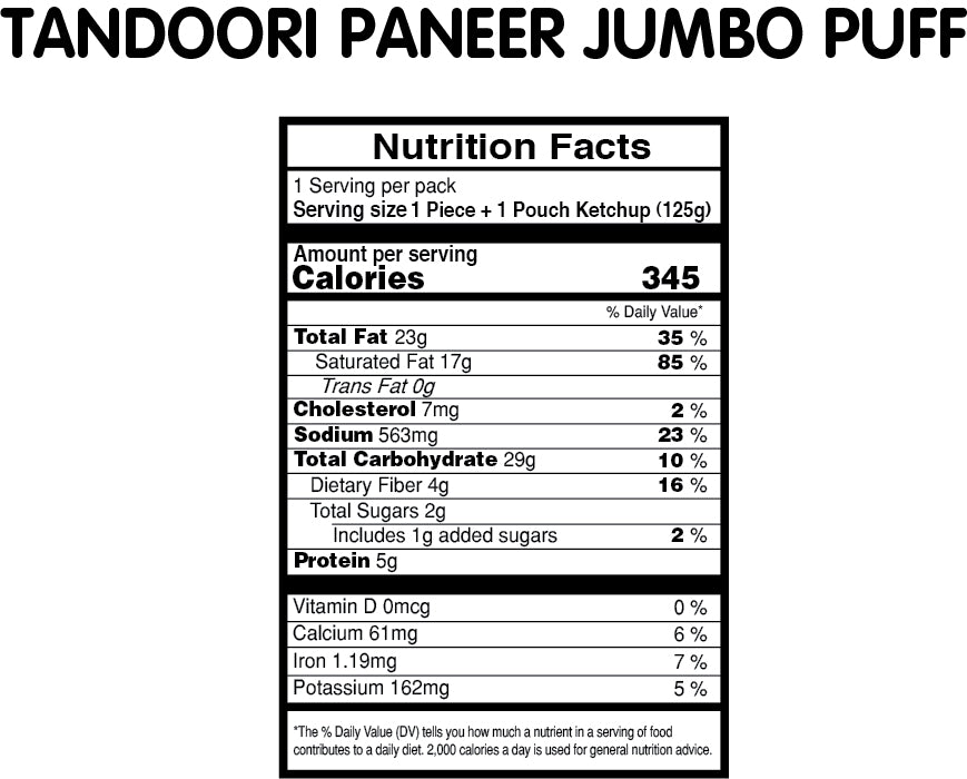 Tandoori Paneer Jumbo Puff