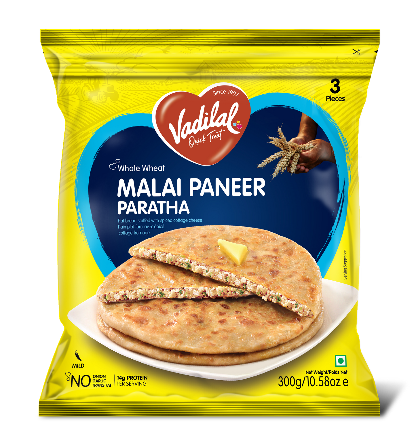 Malai Paneer Paratha