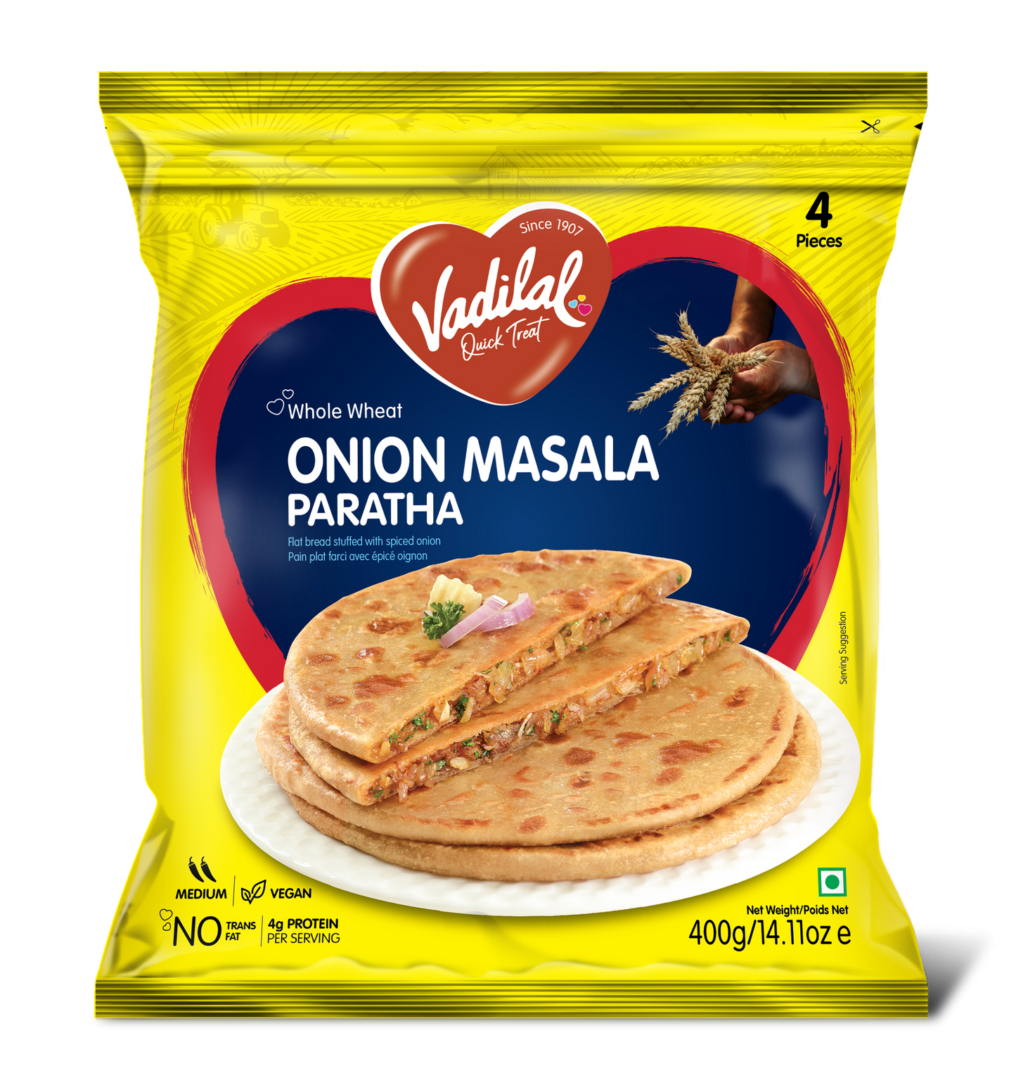 Onion Masala Paratha